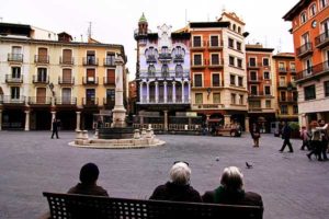 la piazza centrale di Teruel